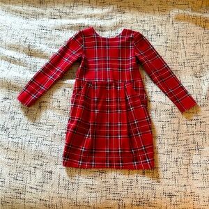 Girls H&M Holiday Red Plaid Dress - Size 5T/6